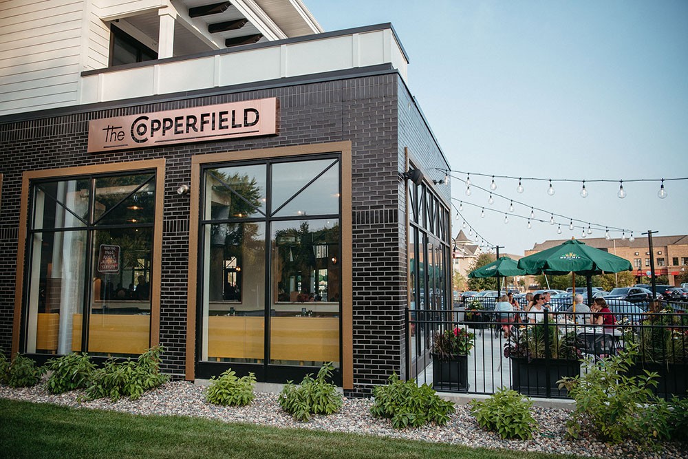 Exterior of The Copperfield restaurant